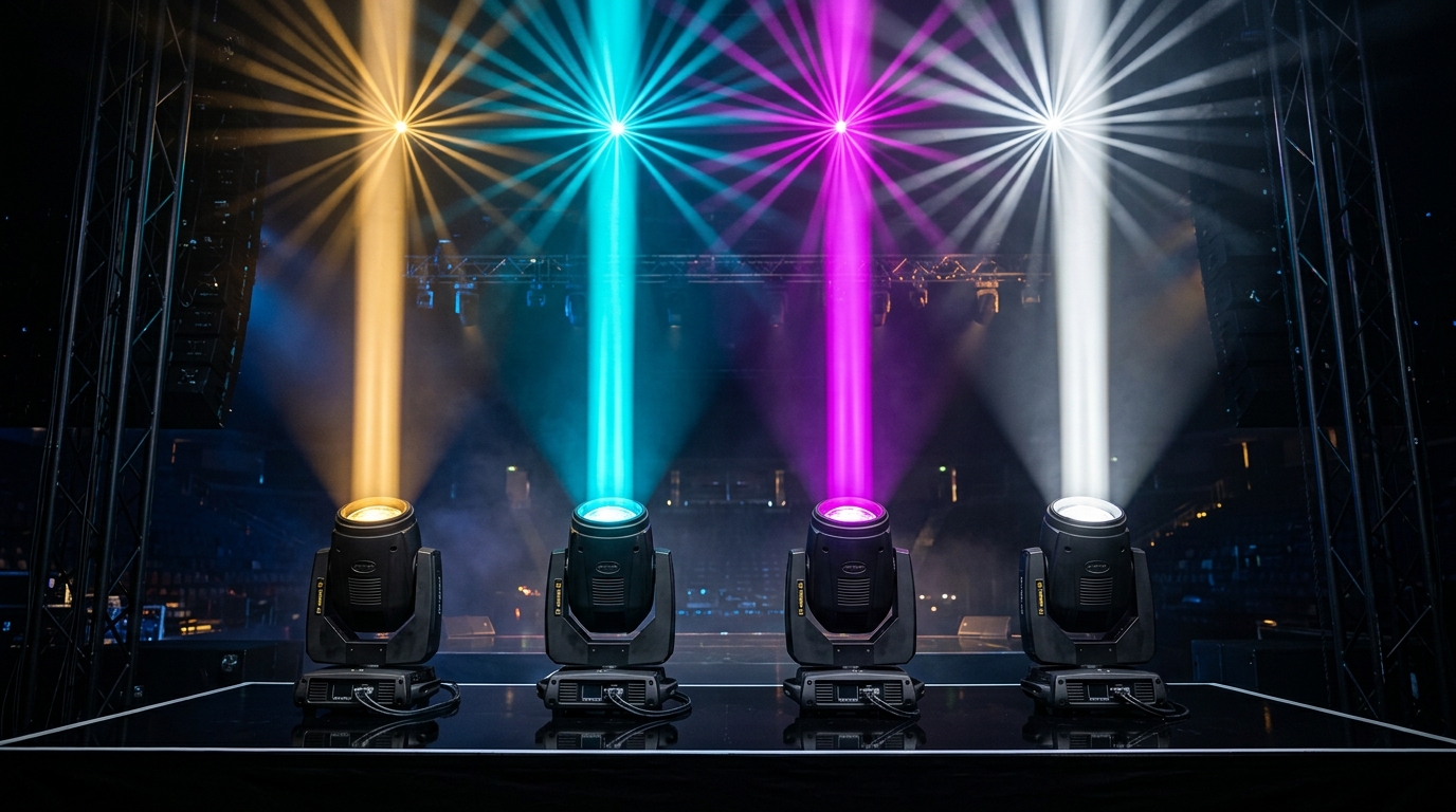 Báo Giá Đèn Moving Head Beam 295W, 350W, 450W & 550W Osram Cho Dàn Nhạc Sống, Sự Kiện Chuyên Nghiệp