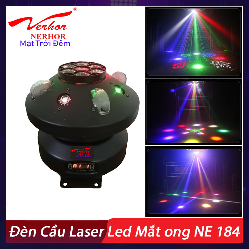 Đèn Cầu Laser Led Mắt ong NE 184