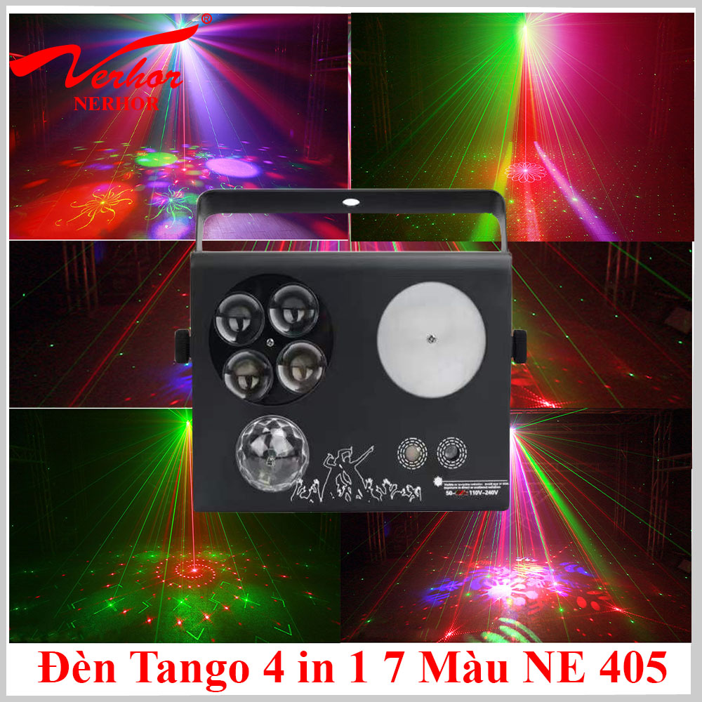 Đèn LaserTango 4 in 1 7 Màu cảm ứng NE 405