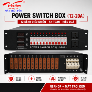 Hộp Nguồn 12 Chiều 40A 4000W K12 Dành Cho Thiết Bị Âm Thanh Ánh Sáng