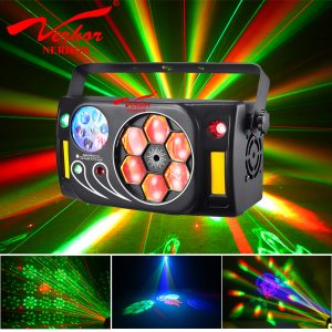 Đèn laser cảm ứng theo nhạc laser tia Mắt ong 6 Trong 1 Hiệu ứng NE 231