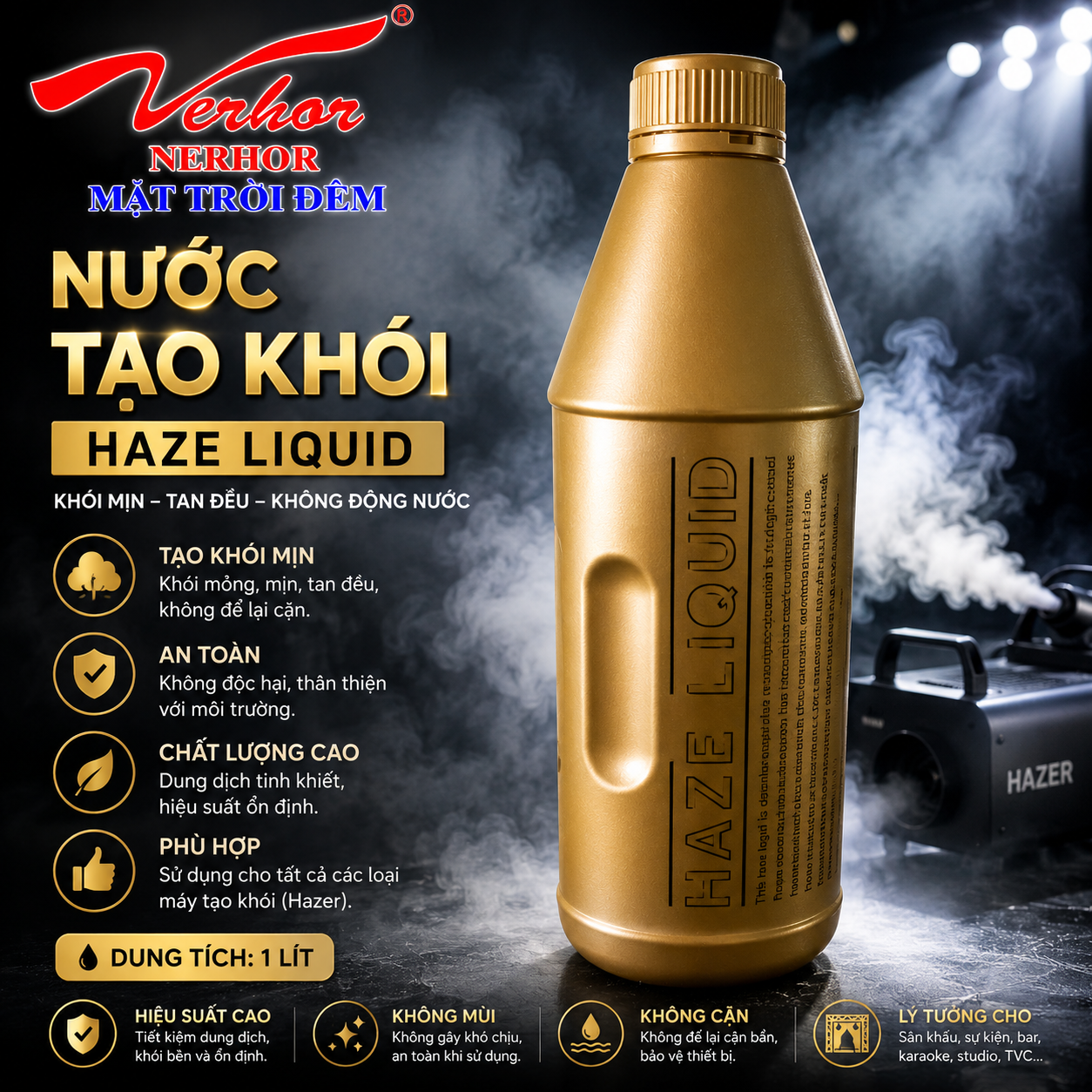 Dầu khói Haze chuyên dụng cho máy tạo khói